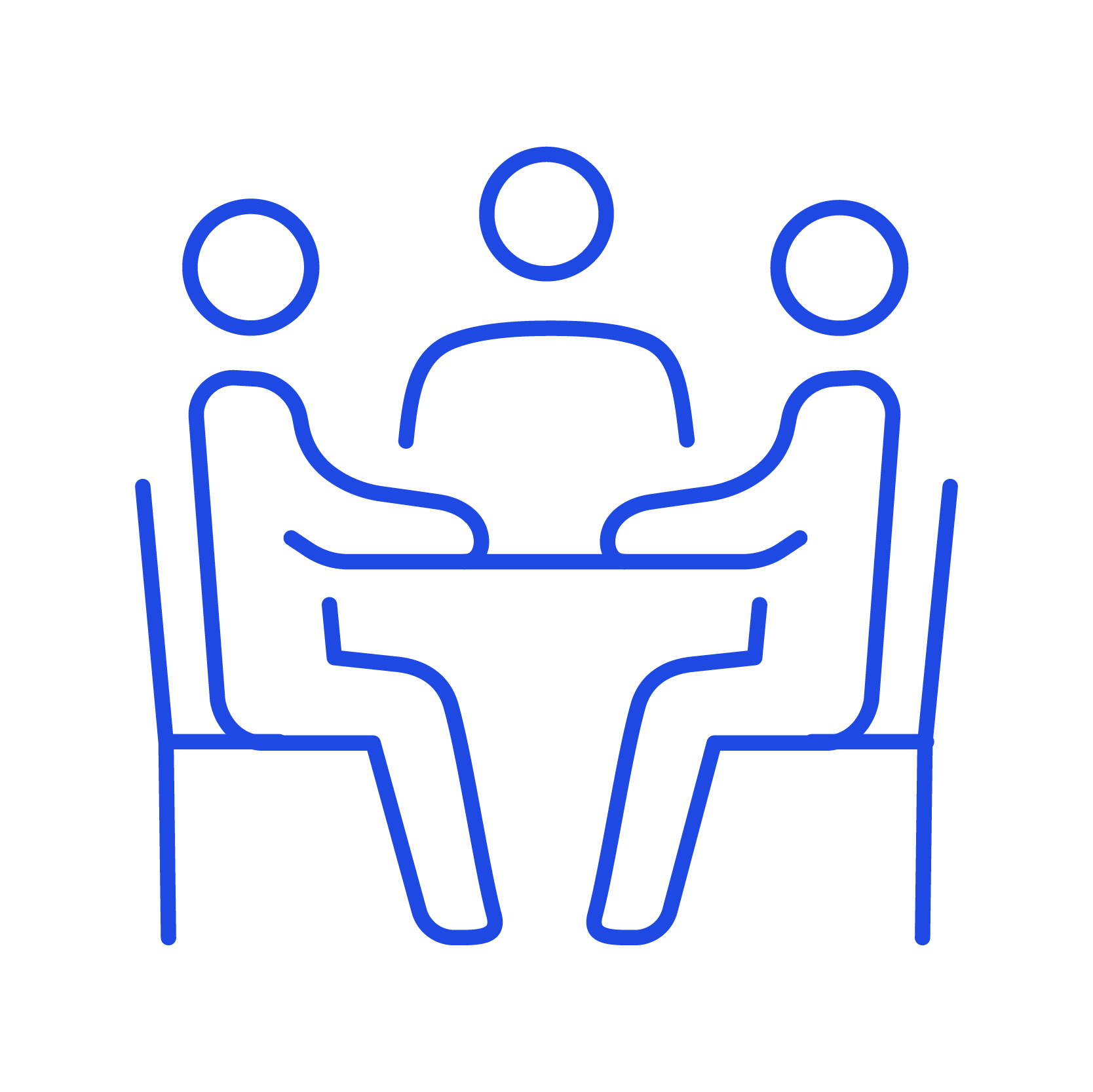 3 people in meeting