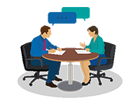 two people in meeting