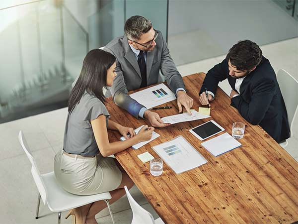 3 people in meeting