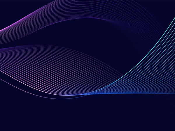 abstract wave on dark blue background