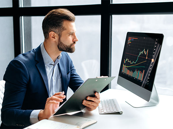 man using computer