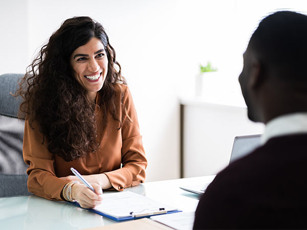 two people in meeting