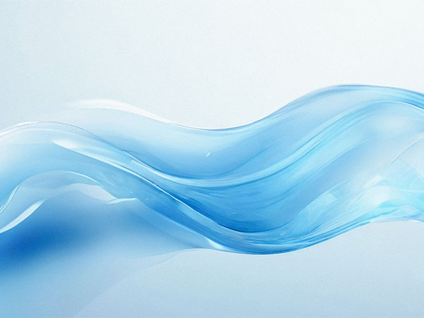 abstract waves on blue background